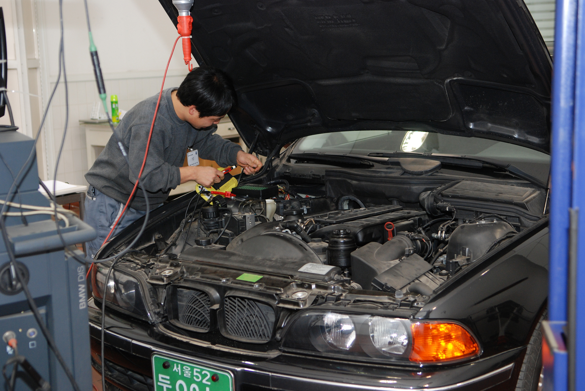 BMW 기능경진대회 실습장면