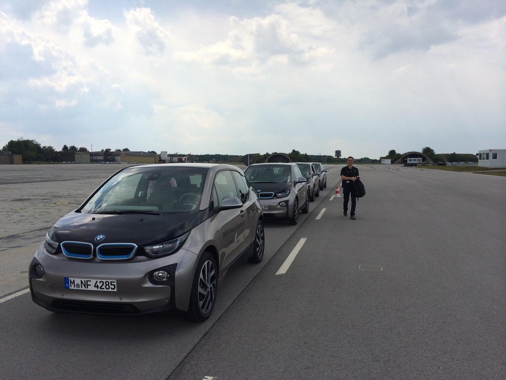 독일 BMW Training Center에서 1시리즈 전기차 시험 운전.